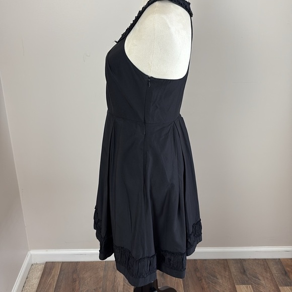 BHLDN x Quillaree Gens Du Monde Dress 100% Silk Black Size 4 - Picture 6 of 16